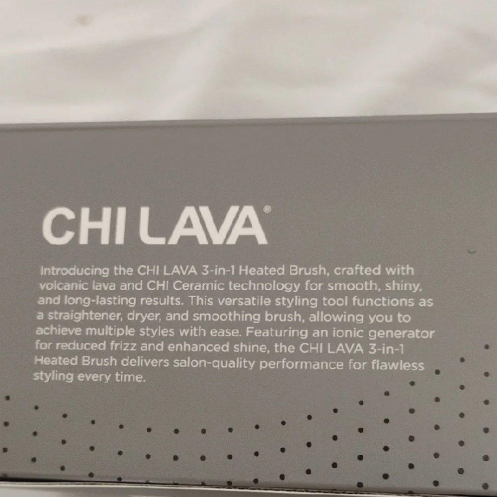 CHI Lava Hair Straightening Brush - Black - Picture 7 of 12
